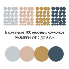 наклейки точки кружочки