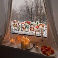 наклейки на окна мышата